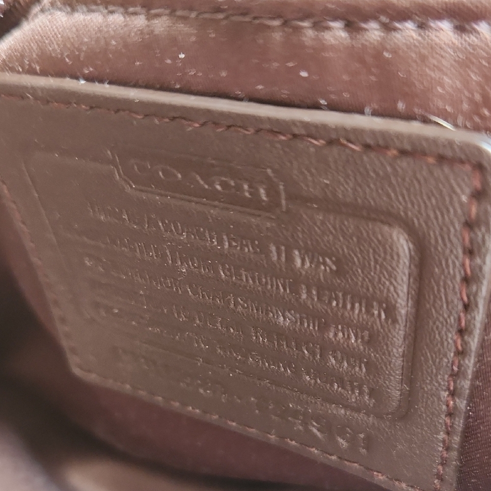 Coach Dark Brown Leather Tote - Picture 5 of 11